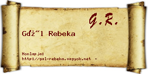 Gál Rebeka névjegykártya