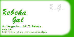 rebeka gal business card